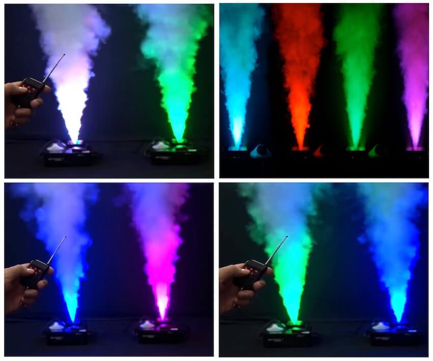 Alquiler Máquina de Humo Profesional RGB LED con efectos (GRAN POTENCIA 2.000W)